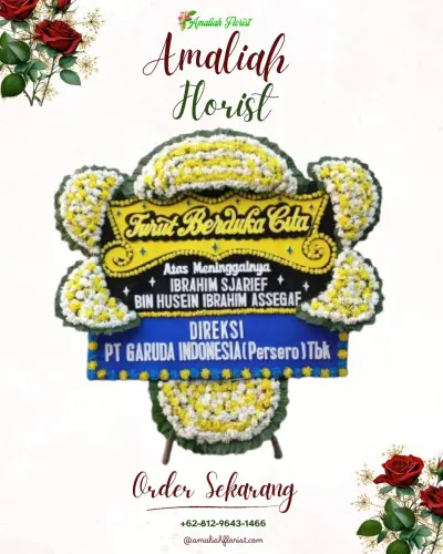 Papan Bunga Duka di Onyam